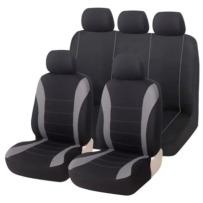 Universal Car Seat Cover Set for Trucks and SUVs Breathable Fabric for All Season Comfort